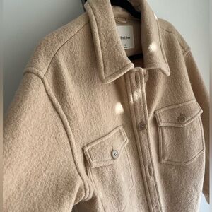 Wilfred Oversized 100% Overshirt Wool Cream Ivory Jacket Shaket Medium M L